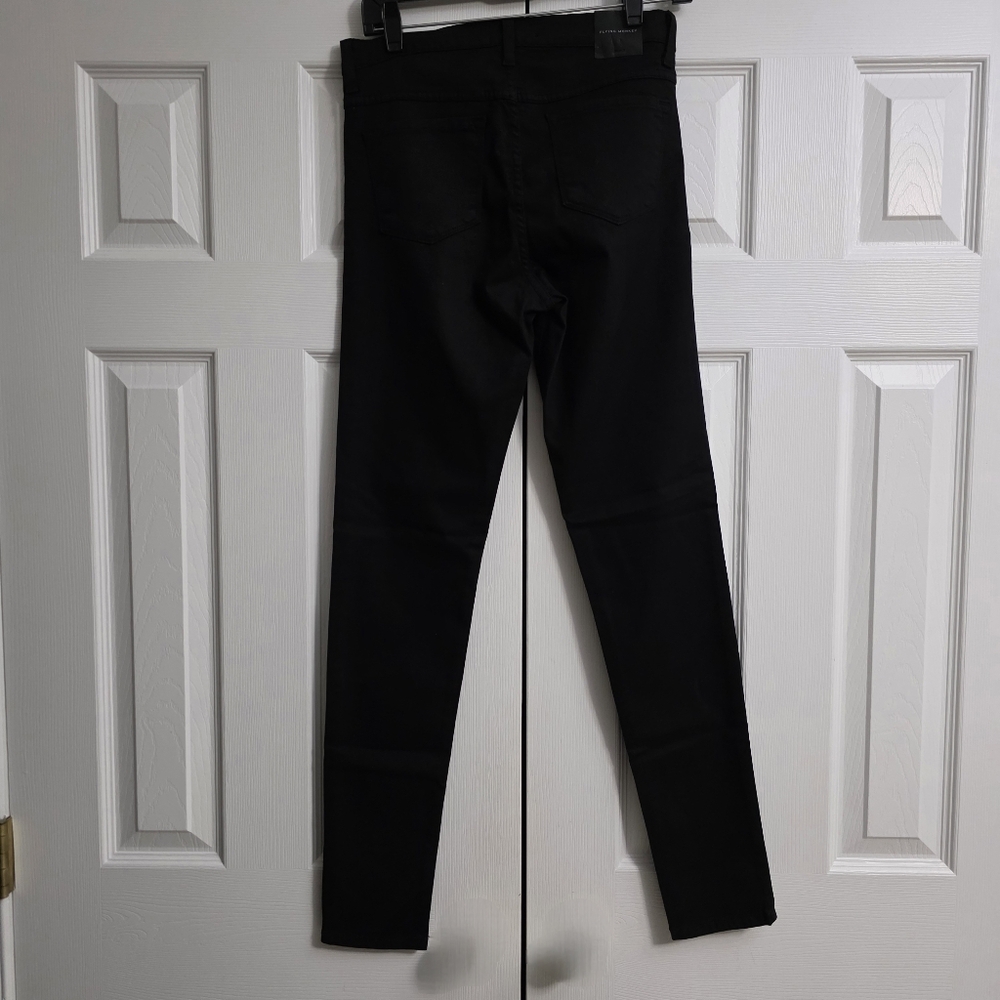 Flying Monkey Mid Rise Skinny Stretch Jeans Black Women's Size 27 NWT - Picture 7 of 11